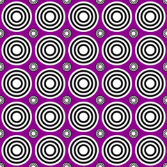 Seamless geometrical circle pattern background - vector illustration