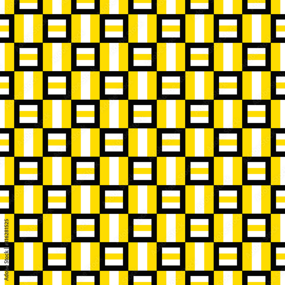 Poster seamless abstract square pattern background design - color vector graphic