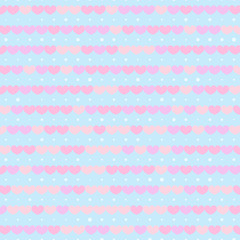 Hearts pattern. Valentine day design. Vector.