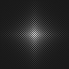 Monochrome halftone diagonal ellipse pattern background - abstract repeating vector graphic
