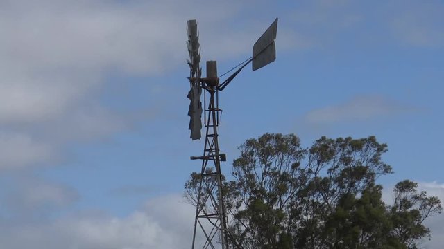 Windmill on a windy day