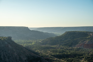 Fototapeta na wymiar Spectacular views around Palo Duro Canyon State Park, Texas. 