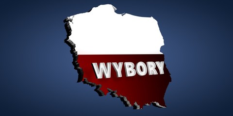 Election baner for Poland - Wybory 2020. - obrazy, fototapety, plakaty