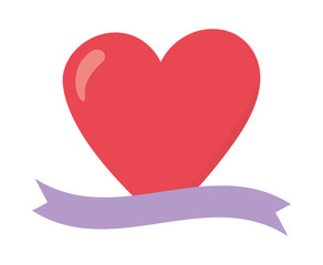 happy valentines day, red heart love decoration card