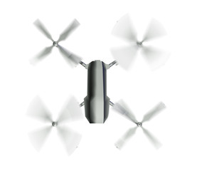 white drone 3d rendering white background