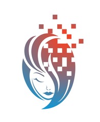 Creative design of philosophy face icon