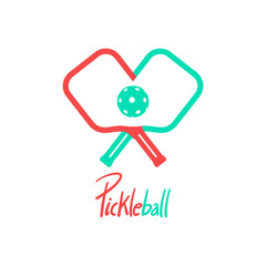 Pickleball sport symbol