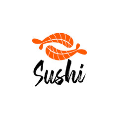 sushi logo design vector template