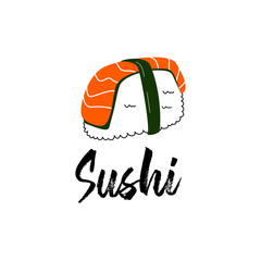 sushi logo design vector template