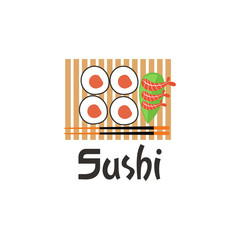 sushi logo design vector template