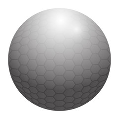 Isolated emoji golf ball