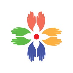 hand care logo vector