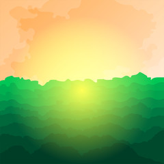 Fototapeta premium Beautiful natural landscape