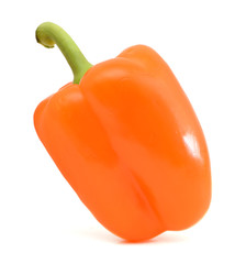 orange pepper isolated on white background