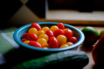 Colorful cherry tomatoes 