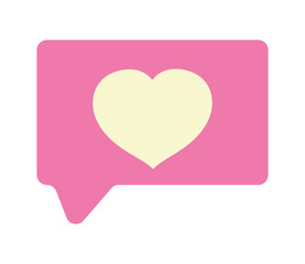 happy valentines day, speech bubble heart love message