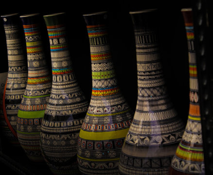 El arte de jarrones o floreros