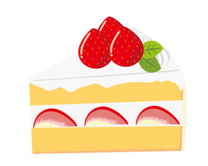 ショートケーキ　苺　生クリーム