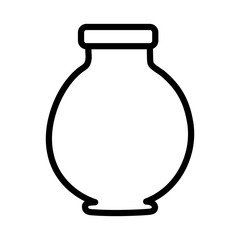 bottle glass decoration blank ornament design thick line