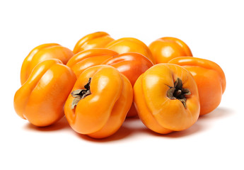 persimmon on a white background