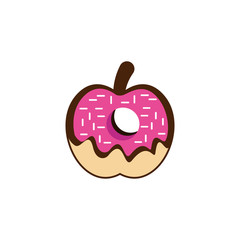 Donuts Logo Template Stock Vector 