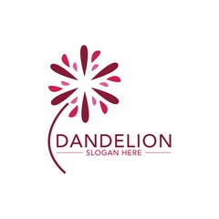 Naklejka na ściany i meble Dandelion Logo Template Stock Vectors
