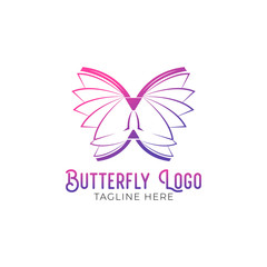Butterfly Logo Design Vector Illustration