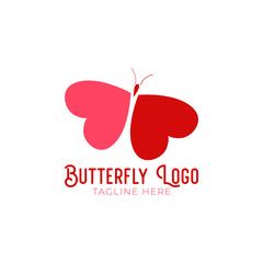 Butterfly Logo Design Vector Illustration