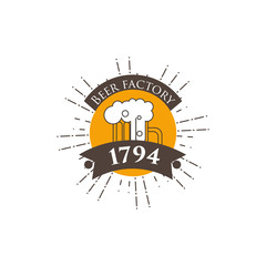 Craft Beer Logo Design Template