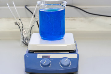 Magnetic stirrer or magnetic mixer is equipment for medical laboratory.
