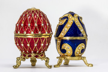 Russian souvenir, egg casket copy of Faberge