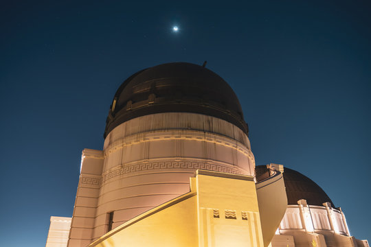 Famous Griffith Observatory in Los Angeles at night