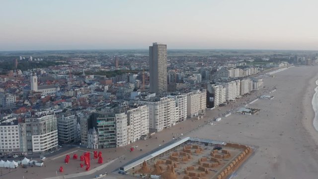 Oostende kustgemeente haven Stad aan Zee Luchtbeeld