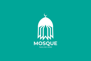 mosque logo icon vector isolated