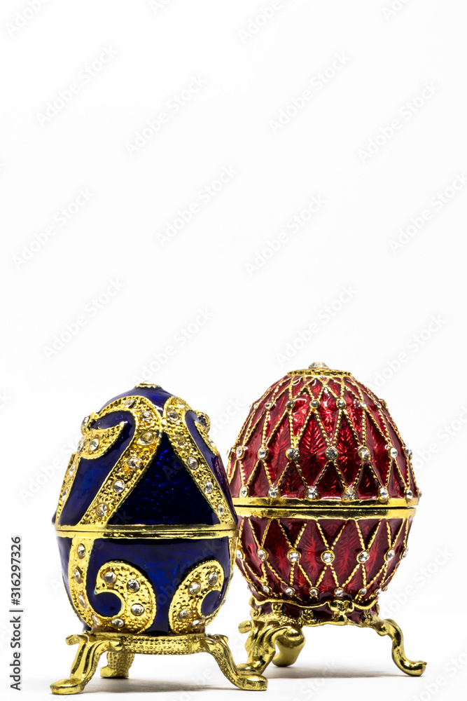 Wall mural Russian souvenir, egg casket copy of Faberge