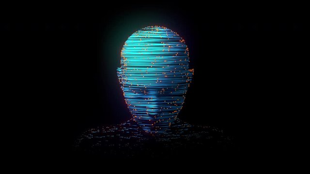 Artificial Intelligence Digital Technology Human Mind Person Face Fiction 3d Animation