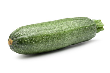 Zucchini (cucumber) isolated on white with clipping path.