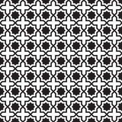 Seamless pattern geometric.Black and white background.Design for background
