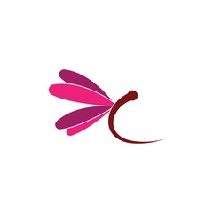 Dragonfly logo template vector icon illustration design