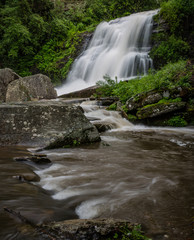 Mountain Waterfall in North Carolina