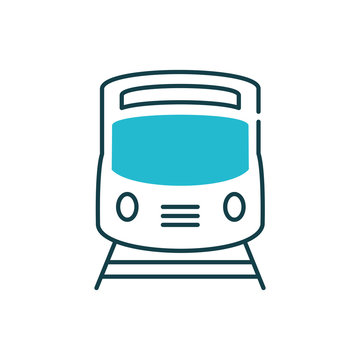 Isolated bullet train vehicle vector design