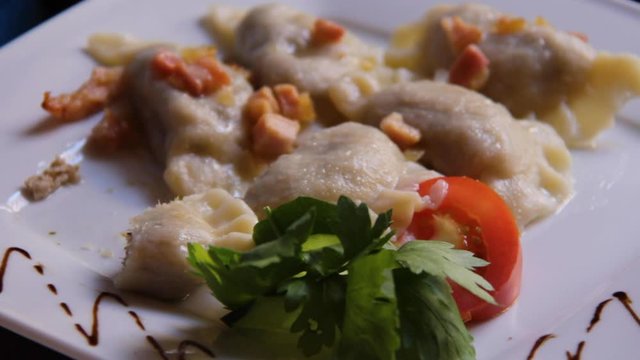 Traditional Polish Food in Gdansk, Poland