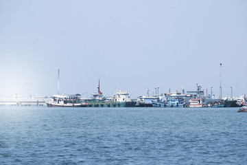 Fishing boats used to fish by villagers.