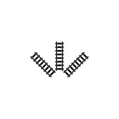 Fototapeta premium Railroad logo template vector icon