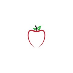 Apple logo template illustration design