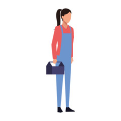 avatar builder woman standing, colorful design