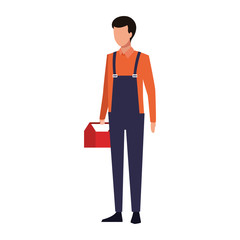 avatar builder man standing icon