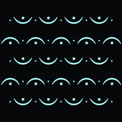 a pattern of eye symbol with two colors