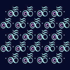 a pattern of air element with flat design