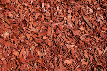red background